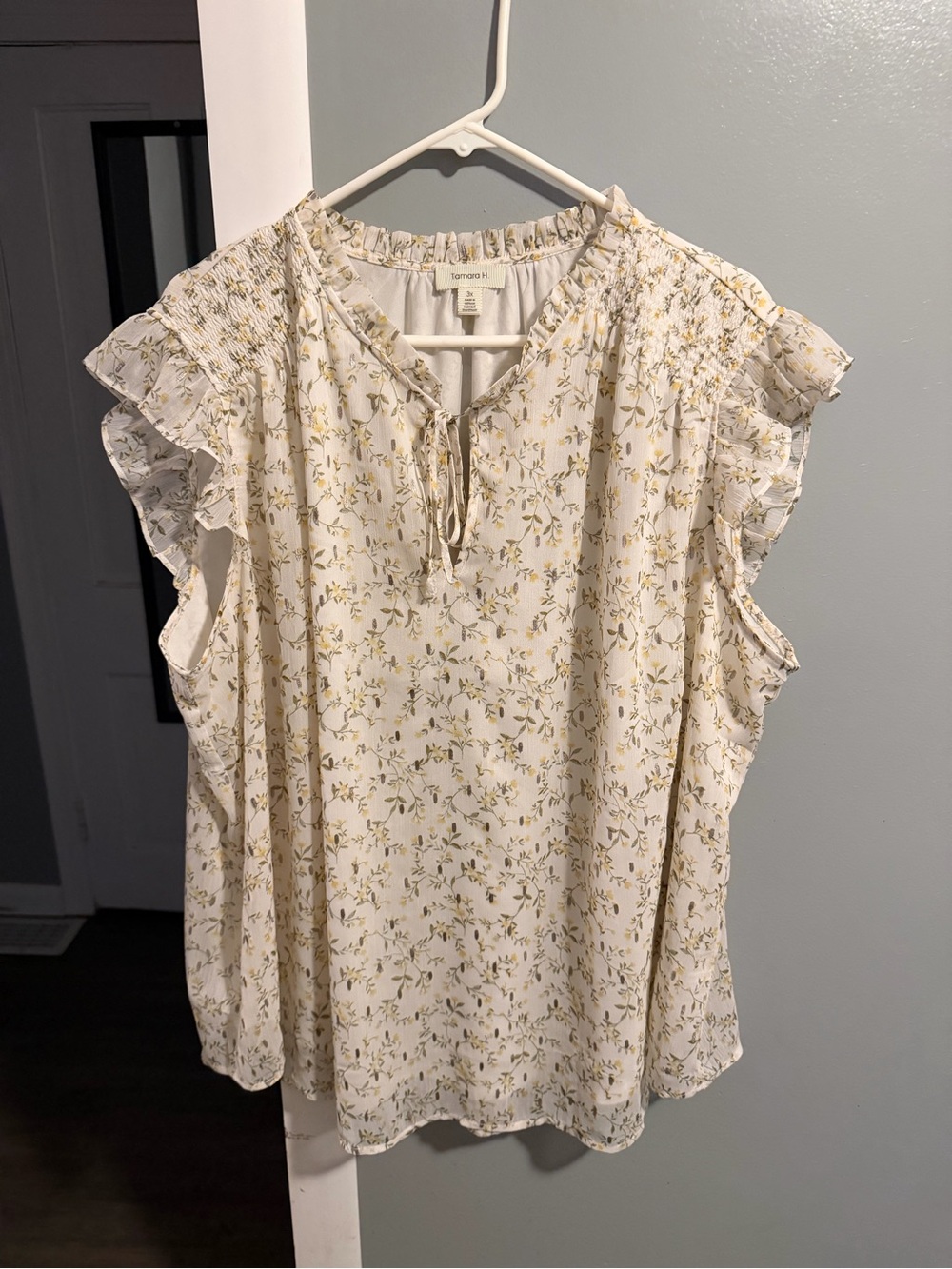 Women’s Floral Short Sleeve Tamara H. Blouse